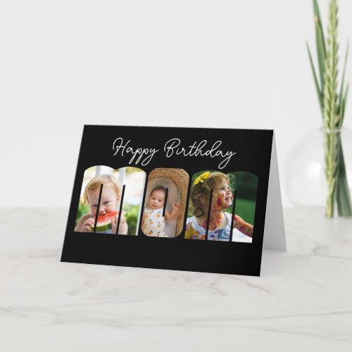 MOM mommy Birthday card photo collage family 