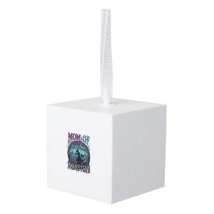 Mom Monsters Halloween Witch Moon Pumpkins Graveya Cube Ornament