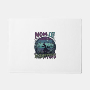 Mom Monsters Halloween Witch Moon Pumpkins Graveya Doormat