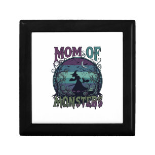Mom Monsters Halloween Witch Moon Pumpkins Graveya Gift Box