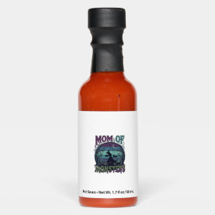 Mom Monsters Halloween Witch Moon Pumpkins Graveya Hot Sauces