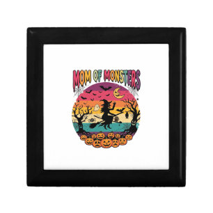 Mom Monsters Halloween Witch Pumpkins Bats_1 Gift Box