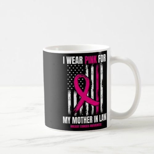 Mom Mother In Law Breast Cancer Awareness American Coffee Mug