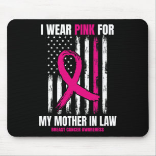 Mom Mother In Law Breast Cancer Awareness American Mouse Pad