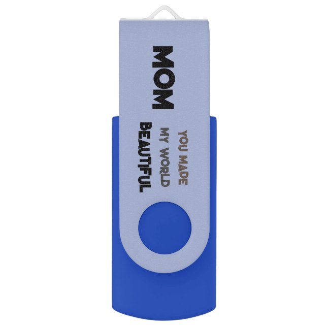 MOM, MOTHER LOVE FOR SON, DAUGHTER , BIRTHDAY GIFT FLASH DRIVE (Back (Vertical))