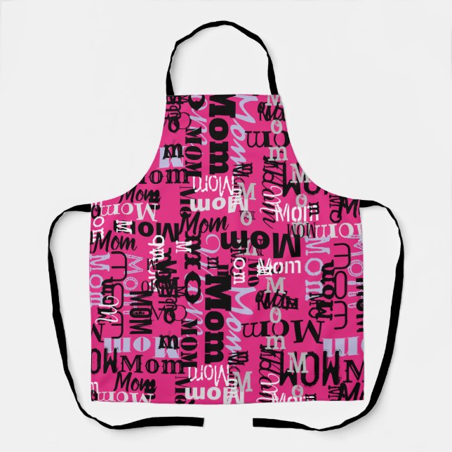 MOM MOTHER Mothers Day Gift New Mommy Apron (Front)