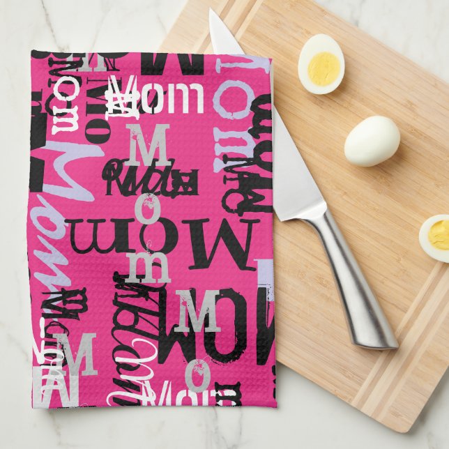MOM MOTHER Mothers Day Gift New Mommy Kitchen Kitchen Towel (Quarter Fold)