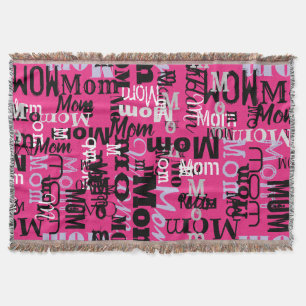 MOM MOTHER Mothers Day Gift Throw Blanket