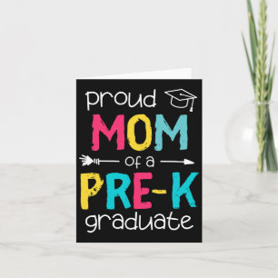 Mom Mother Prek Preschool Family Matching Graduati Card