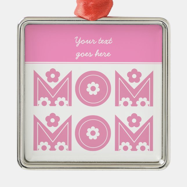 Mom Mother's Day custom ornament (Front)