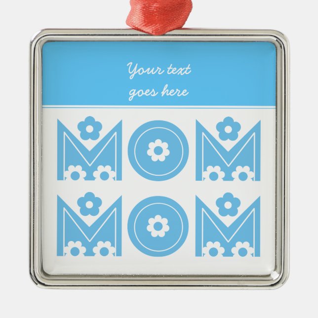 Mom Mother's Day custom ornament (Front)