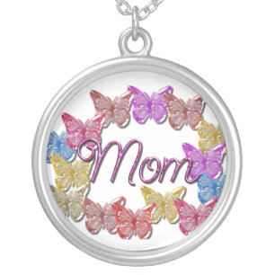 Mom Mothers Day Gift Sterling Silver Necklace