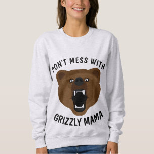 MOM MOTHER'S DAY GRIZZLY BEAR FUNNY T-SHIRTS