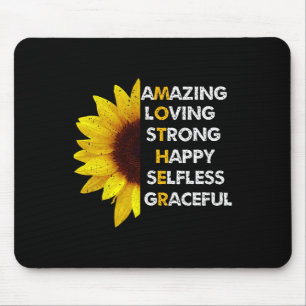 Mom Mother's Day Mom Amazing Loving Strong Best Mo Mouse Pad