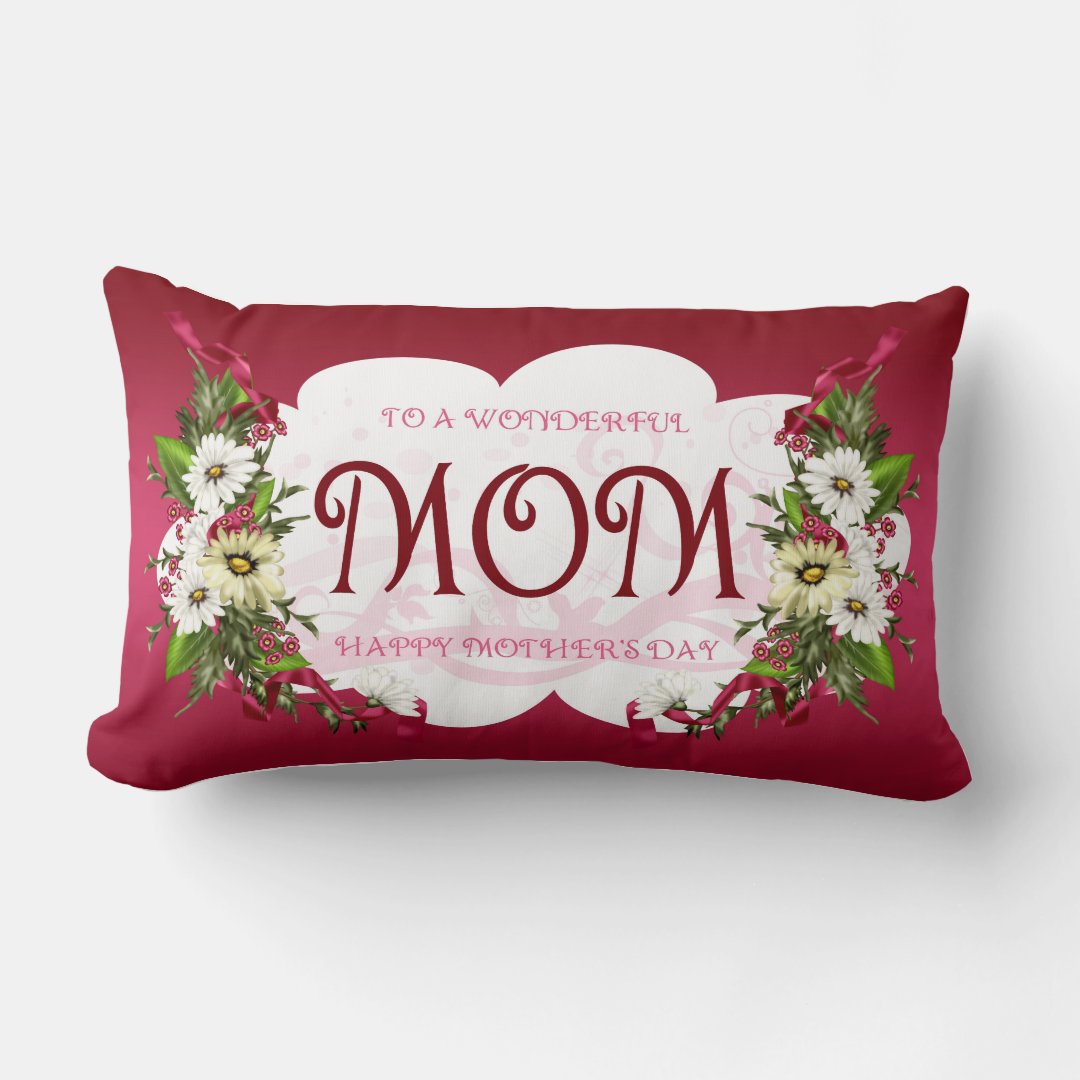 Mom, Mother's Day Pillow Keepsake For Mothers day Zazzle