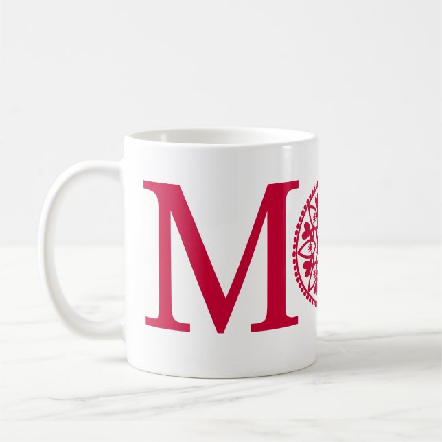 Mom Mug - Red & White (Left)