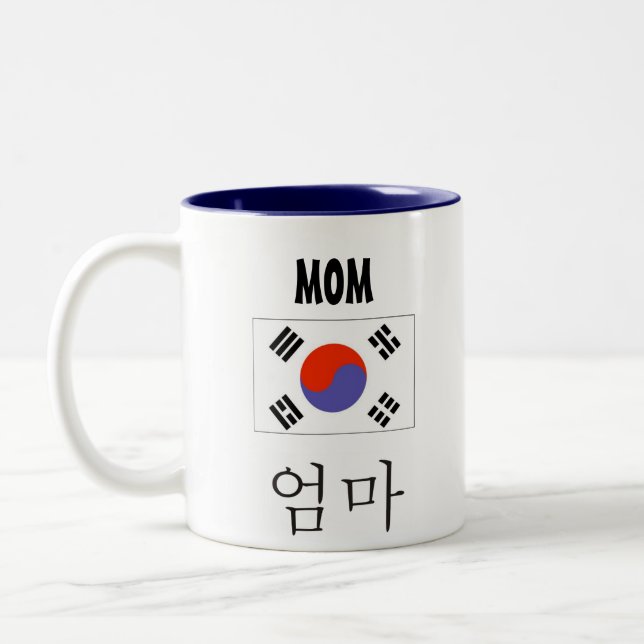 Mom Mug with Korean Flag (Left)