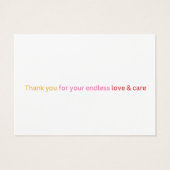 Mom – My First Love | Mother’s Day Greeting Card (Back)