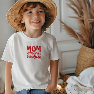 Mom My Forever Superhero  black Baby T-Shirt