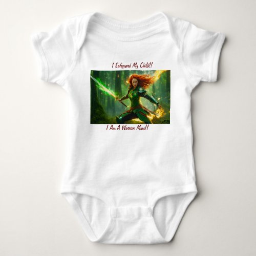 Mom My Safeguarding Warrior Childrens T_Shirt Baby Bodysuit