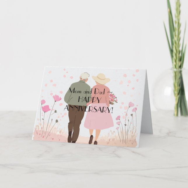 MOM n DAD ANNIVERSARY CARD (Front)