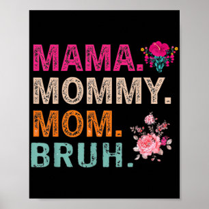 Mom Noun Definition Funny Mama Mothers Day Poster