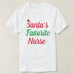 Mom Nurse Female Appreciation Christmas Red Cross  T-Shirt