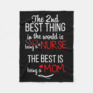 Mom Nurse Fleece Blanket