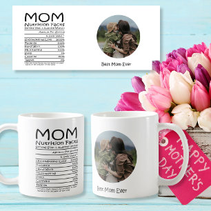 Mom Nutrition facts Best Mom ever customizable Coffee Mug