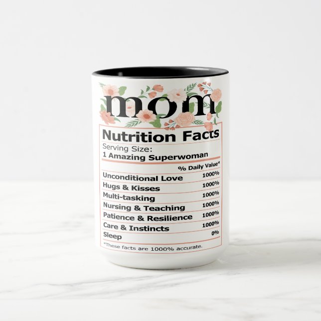 MOM Nutrition Facts Mug (Center)