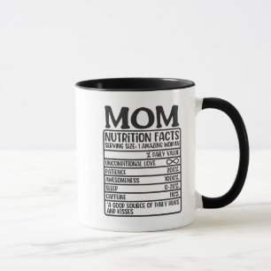 Mom Nutritional Label Mug