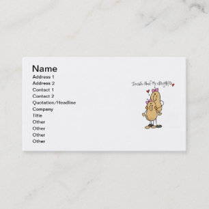 Mom - Nuts About My Daughter T-shirts and Gifts Calling Card