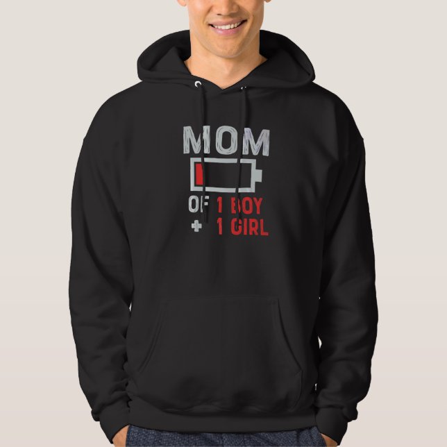 Mom Of 1 Boy  From Daughter Or Son Mother Day Hoodie (Front)