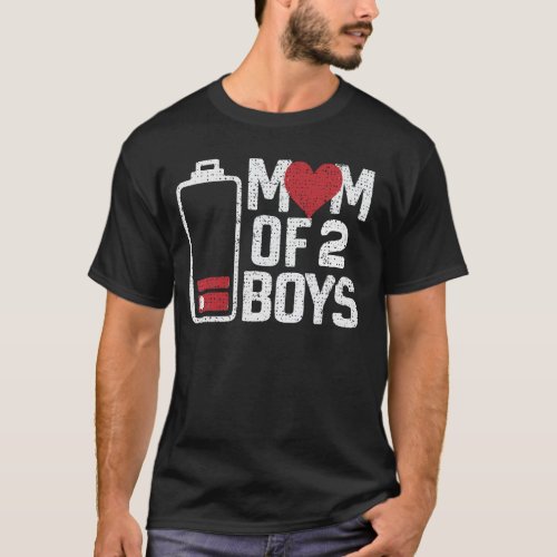 MOM OF 2 BOYS MOTHERS DAY T_Shirt