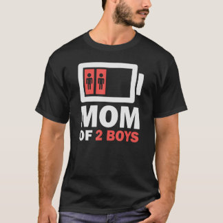 MOM OF 2 BOYS Shirt from Son Mothers Day Birthday