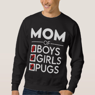Mom of 2 two girls and two pugs Essential T-Shirt Sweatshirt