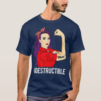 Mom of 5 Indestructible Mom5 Mothers Day T-Shirt