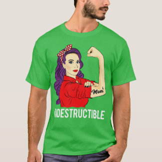 Mom of 6 Indestructible Mom6 Mothers Day T-Shirt