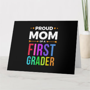 Mom Of A First Grader Shirt First Day Of School Gi Card