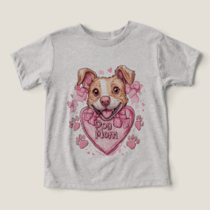 Mom of a Fur Baby – Sweet Dog Mom Design Toddler T-shirt