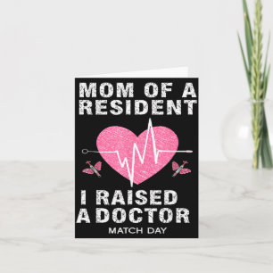 Mom of a Resident Match Day 2026 Medical Student Card