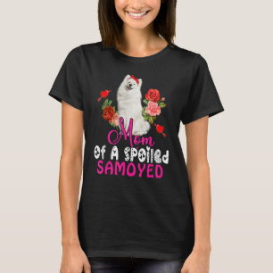 Mom Of A Spoiled Samoyed Cute Samoyed Dog Bow Tie T-Shirt