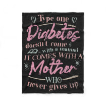 Mom Of A T1d Diabetes Child  Fleece Blanket