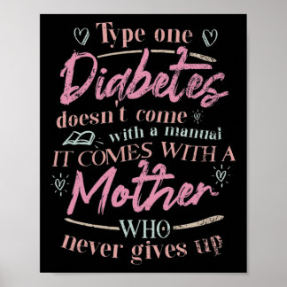 Mom of a T1D Diabetes child  Poster