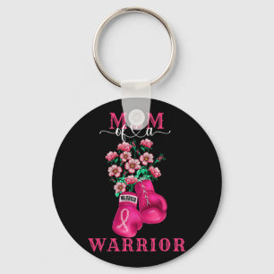 Mom Of A Warrior Breast Cancer Awareness Support S Keychain