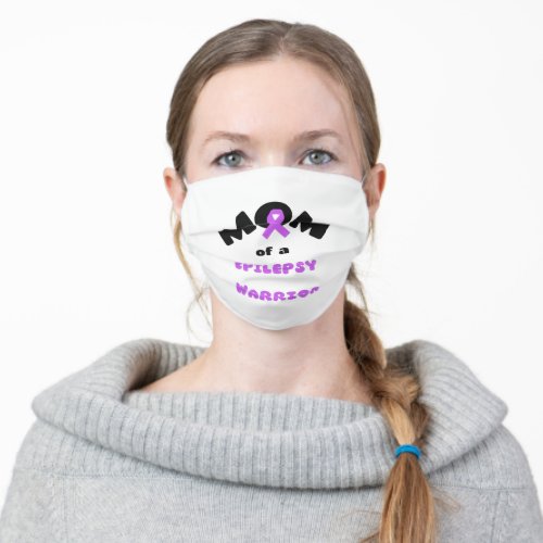 Mom Of An Epilepsy Warrior Adult Cloth Face Mask