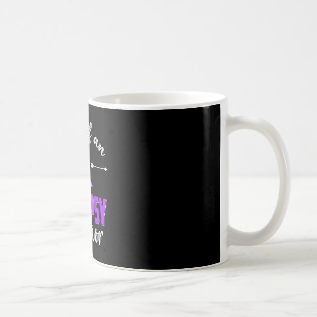 Mom of an epilepsy warrior epilepsy awareness coffee mug (Right)