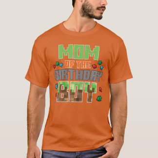 Mom of Birthday Boy Piel Gaming Bday Party Women b T-Shirt
