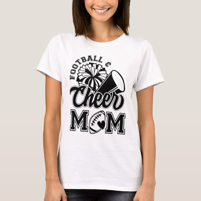 Mom of both Football and cheer shirt (Front)