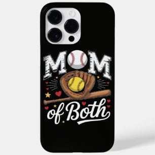 Mom of Both Game Day Baseball Softball Case-Mate iPhone 14 Pro Max Case